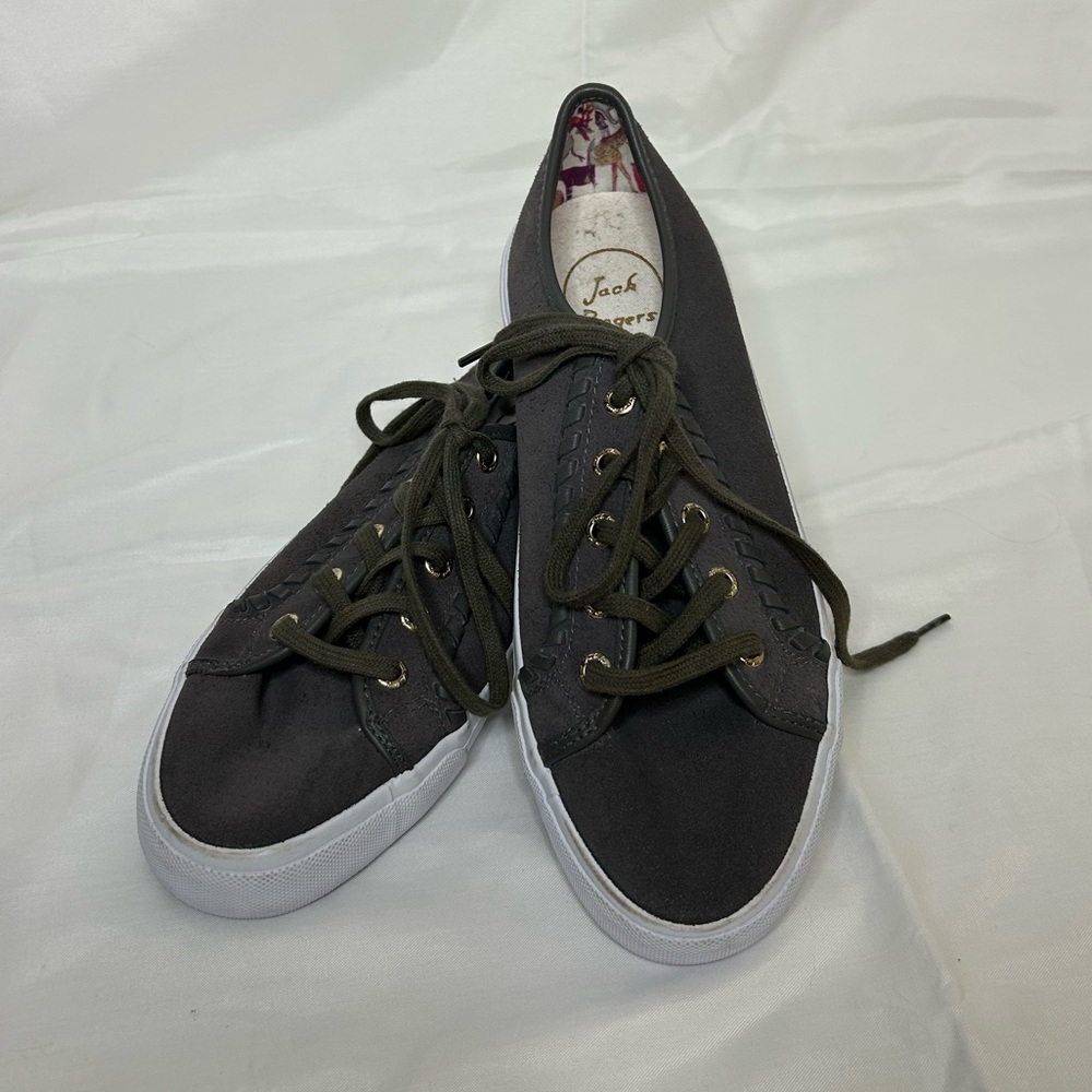 Jack Rogers Charcoal Lace-Up Athletic Shoes